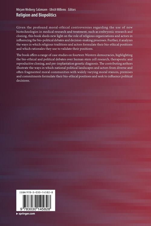 Produktbild: Religion and Biopolitics