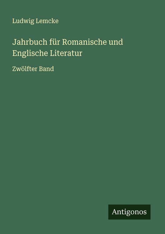 Produktbild: Jahrbuch f&uuml;r Romanische und Englische Literatur