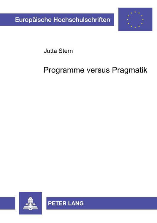 Produktbild: Programme versus Pragmatik