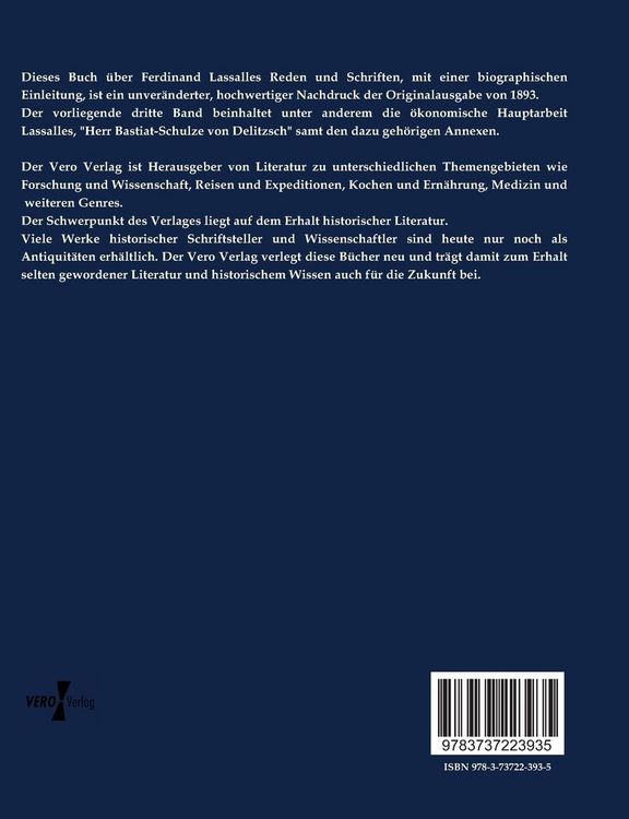 Produktbild: Ferdinand Lassalles Reden und Schriften
