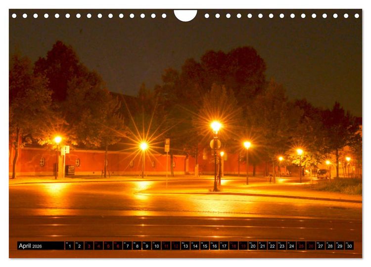 Produktbild: Potsdam zwischen Nacht und blauer Stunde (Wandkalender 2026 DIN A4 quer), CALVENDO Monatskalender