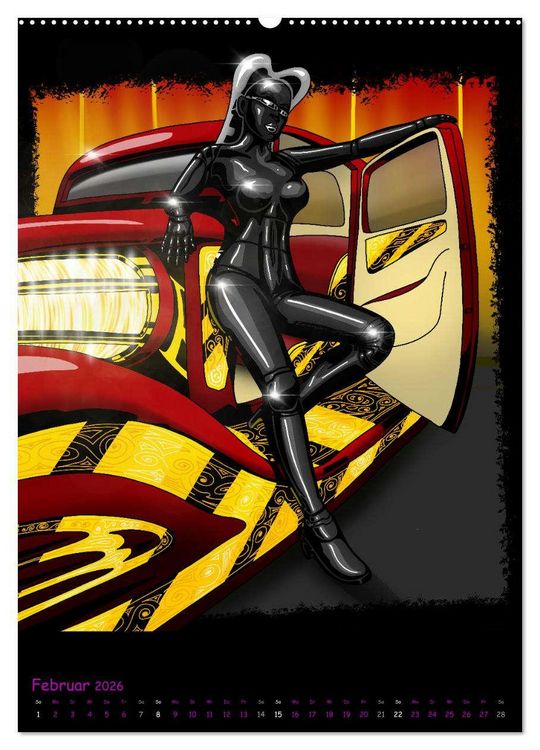 Produktbild: CYBER PINUPS (Wandkalender 2026 DIN A2 hoch), CALVENDO Monatskalender