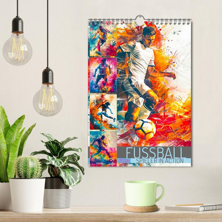 Produktbild: Fussball - Spieler in Action (Wandkalender 2026 DIN A4 hoch), CALVENDO Monatskalender