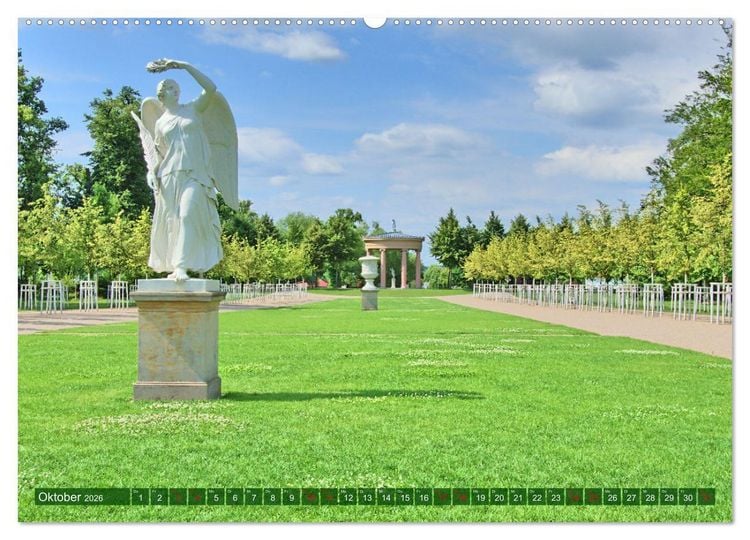 Produktbild: Schlossgarten Neustrelitz (hochwertiger Premium Wandkalender 2026 DIN A2 quer), Kunstdruck in Hochglanz