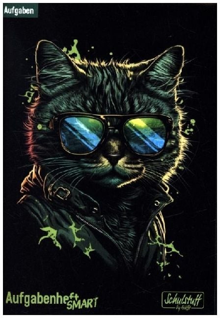 Produktbild: Schulstuff Aufgabenheft Smart A5 Umschlag [Cool Cat]