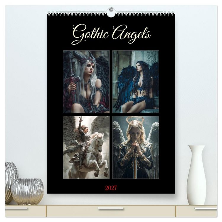 Produktbild: Gothic Angels (hochwertiger Premium Wandkalender 2027 DIN A2 hoch), Kunstdruck in Hochglanz