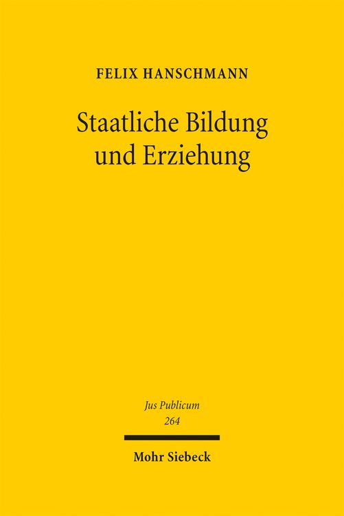 Produktbild: Staatliche Bildung und Erziehung