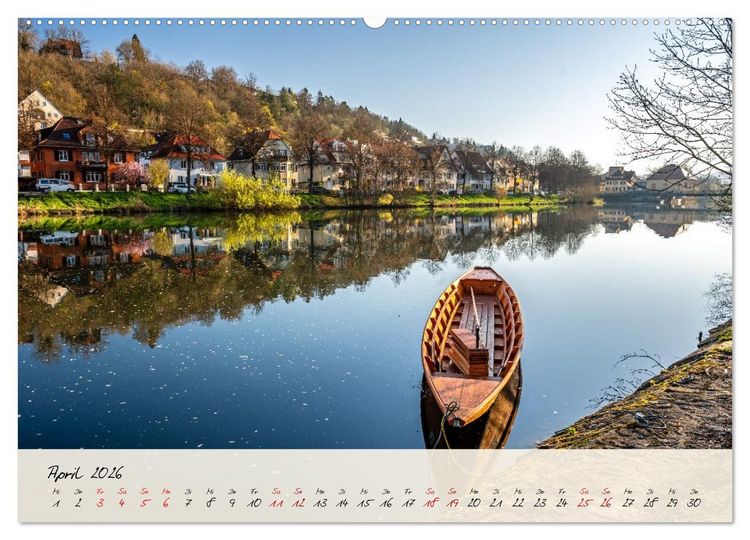 Produktbild: Lieblingsorte in und um T&uuml;bingen (hochwertiger Premium Wandkalender 2026 DIN A2 quer), Kunstdruck in Hochglanz