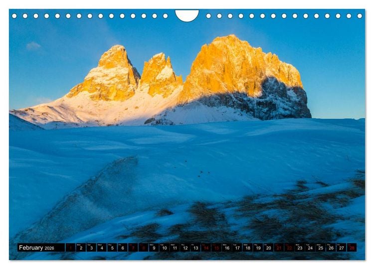 Produktbild: The Dolomites Mountains (Wall Calendar 2026 DIN A4 landscape), CALVENDO 12 Month Wall Calendar