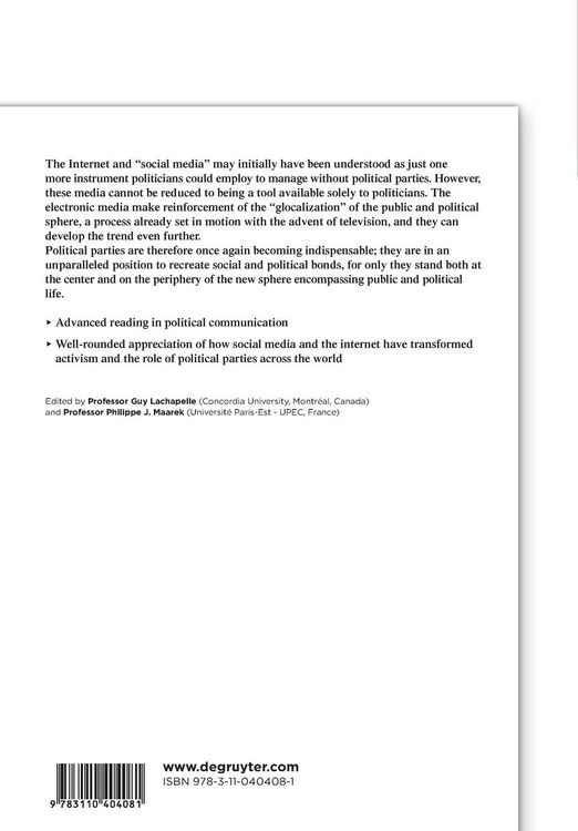 Produktbild: Political Parties in the Digital Age