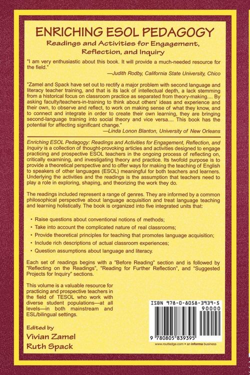Produktbild: Enriching Esol Pedagogy