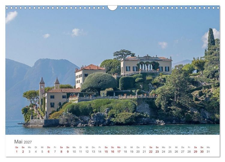 Produktbild: Como und der Comer See (Wandkalender 2027 DIN A3 quer), CALVENDO Monatskalender