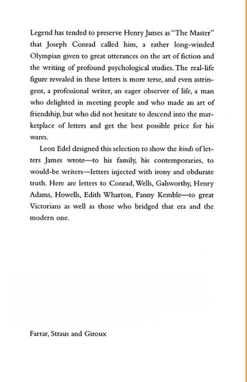 Produktbild: The Selected Letters of Henry James