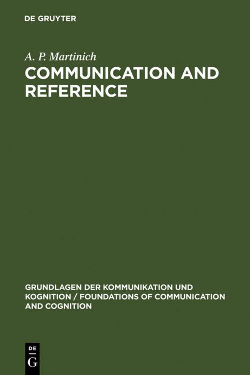 Produktbild: Communication and Reference