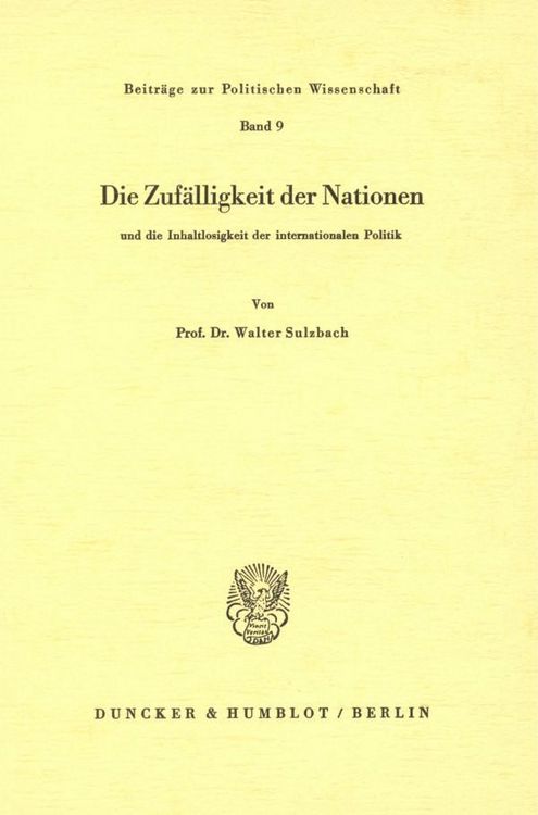 Produktbild: Die Zuf&auml;lligkeit der Nationen