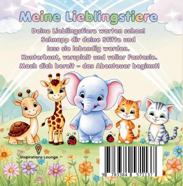 Produktbild: Meine Lieblingstiere - Mein erstes Tier-Malbuch f&uuml;r M&auml;dchen ab 3