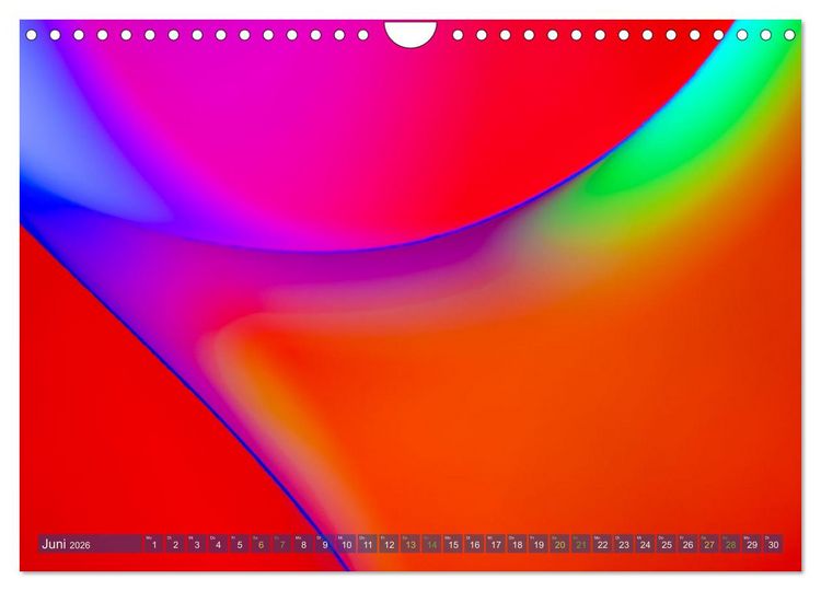 Produktbild: Formen und Farben - Abstrakte Makrofotografie (Wandkalender 2026 DIN A4 quer), CALVENDO Monatskalender