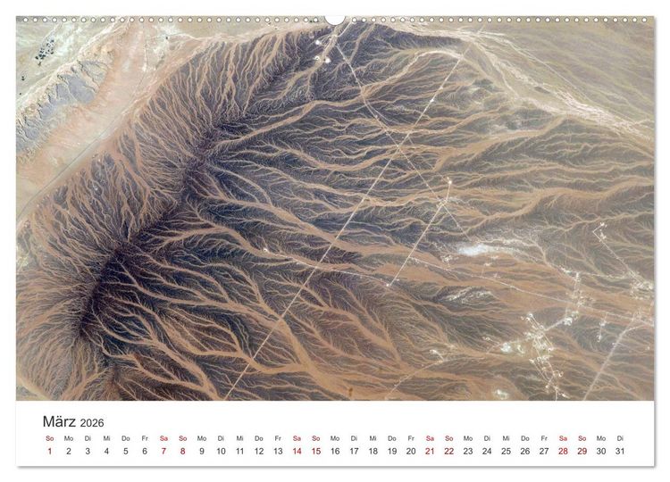 Produktbild: Satellitenbilder - Spektakul&auml;re Aufnahmen aus dem Weltall (hochwertiger Premium Wandkalender 2026 DIN A2 quer), Kunstdruck in Hochglanz