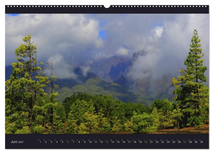 Produktbild: wildes La Palma (hochwertiger Premium Wandkalender 2027 DIN A2 quer), Kunstdruck in Hochglanz