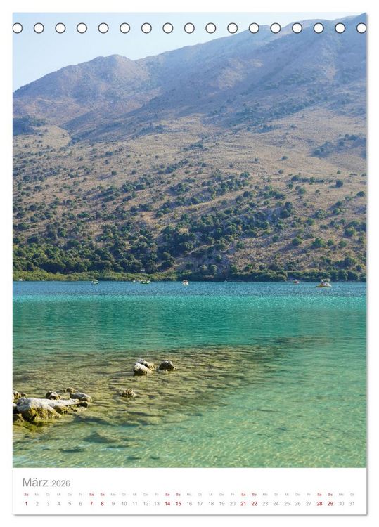 Produktbild: Kreta (Tischkalender 2026 DIN A5 hoch), CALVENDO Monatskalender