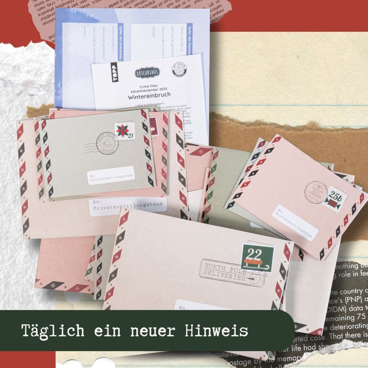 Produktbild: Crime Files &ndash; Fallakte: Winter-Einbruch. Der geniale Krimi-Adventskalender