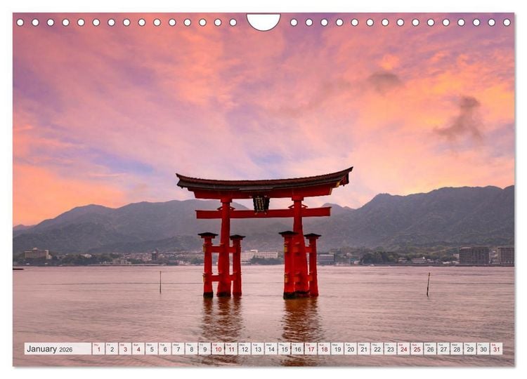 Produktbild: JAPAN Journey through time and beauty (Wall Calendar 2026 DIN A4 landscape), CALVENDO 12 Month Wall Calendar