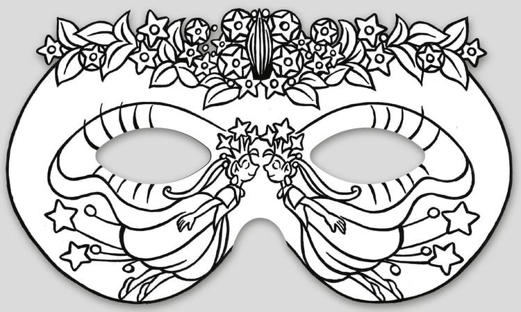 Produktbild: Feenmasken zum Ausmalen