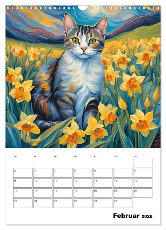 Produktbild: Katzenmagie (Wandkalender 2026 DIN A3 hoch), CALVENDO Monatskalender