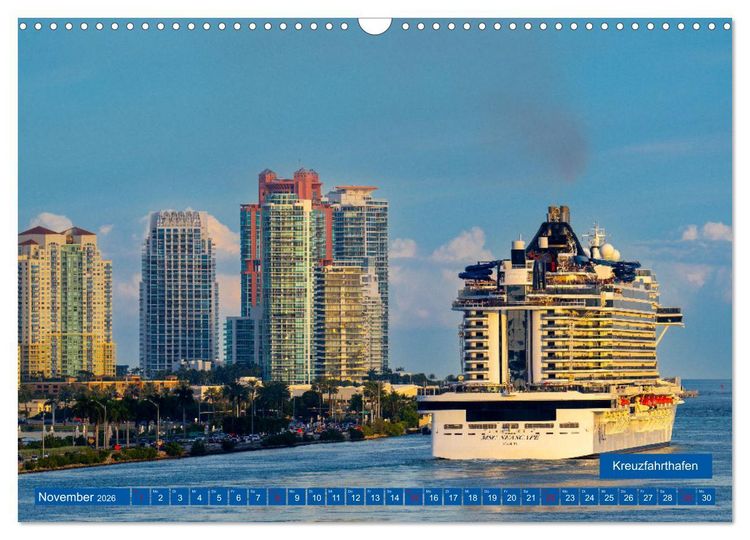 Produktbild: Kunterbuntes Miami (Wandkalender 2026 DIN A3 quer), CALVENDO Monatskalender
