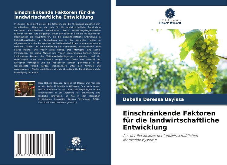 Produktbild: Einschr&auml;nkende Faktoren f&uuml;r die landwirtschaftliche Entwicklung