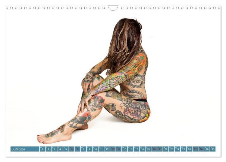 Produktbild: Tattoo-Liebe, die unter die Haut geht (Wandkalender 2026 DIN A3 quer), CALVENDO Monatskalender