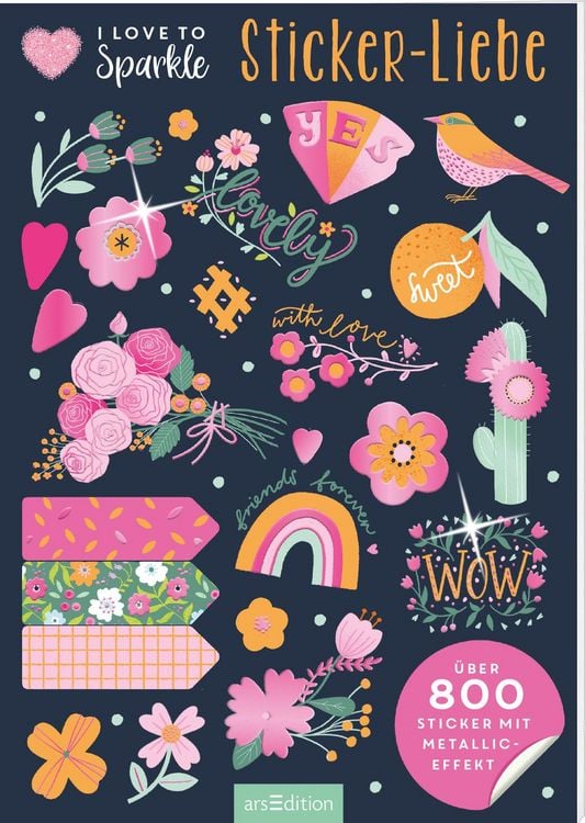 Produktbild: I Love to Sparkle &ndash; Sticker-Liebe