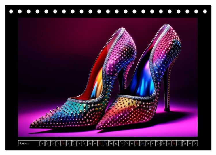 Produktbild: high heel verf&uuml;hrerisch sch&ouml;n (Tischkalender 2027 DIN A5 quer), CALVENDO Monatskalender