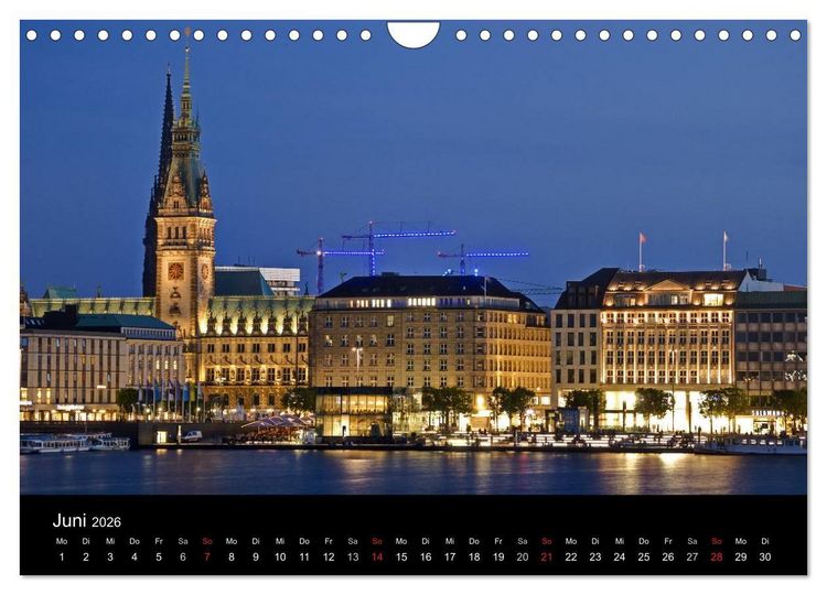 Produktbild: Hamburg . Das Tor zur Welt... (Wandkalender 2026 DIN A4 quer), CALVENDO Monatskalender