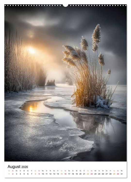 Produktbild: Frostige K&uuml;sten - Wintertr&auml;ume am Meer (hochwertiger Premium Wandkalender 2026 DIN A2 hoch), Kunstdruck in Hochglanz