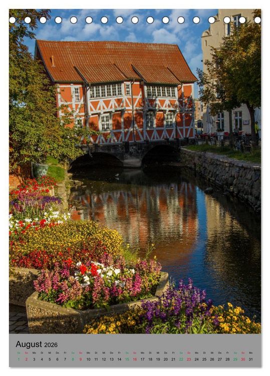 Produktbild: Wismar - Stadtspaziergang (Tischkalender 2026 DIN A5 hoch), CALVENDO Monatskalender