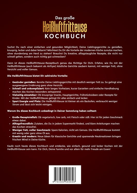 Produktbild: Das gro&szlig;e Hei&szlig;luftfritteuse Kochbuch