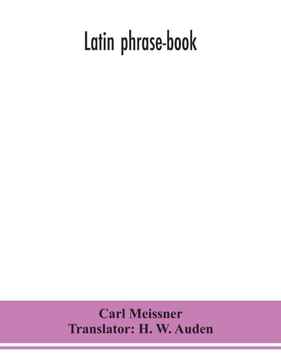 Produktbild: Latin Phrase-Book