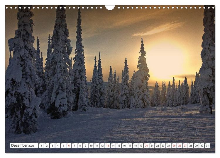 Produktbild: Winterm&auml;rchen Landschaften im Schnee (Wandkalender 2026 DIN A3 quer), CALVENDO Monatskalender