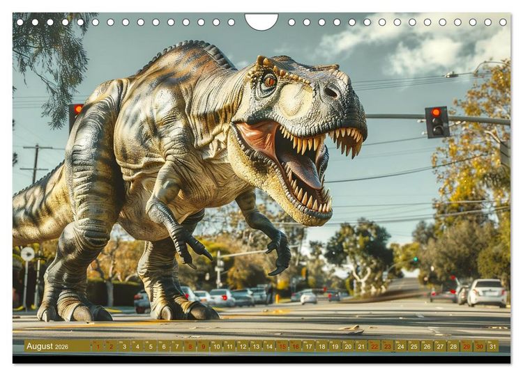 Produktbild: Wie w&auml;re es mit einem Dinosaurier als Haustier? (Wandkalender 2026 DIN A4 quer), CALVENDO Monatskalender