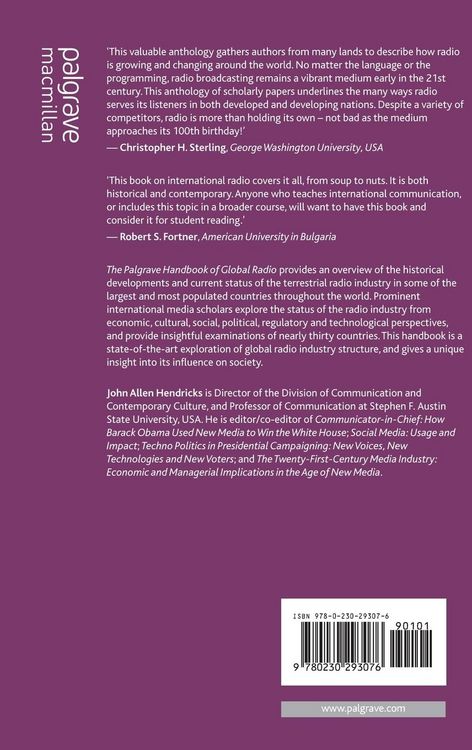 Produktbild: The Palgrave Handbook of Global Radio
