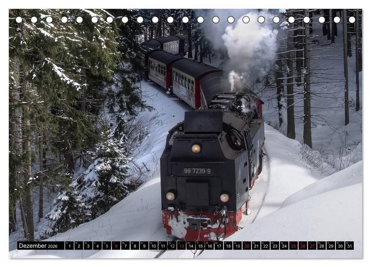 Produktbild: Schmalspurbahnen in Sachsen Anhalt (Tischkalender 2026 DIN A5 quer), CALVENDO Monatskalender