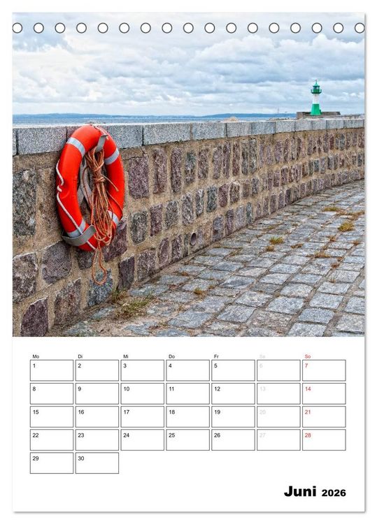 Produktbild: R&uuml;gen und Hiddensee - Bilder eines Sommers / Planer (Tischkalender 2026 DIN A5 hoch), CALVENDO Monatskalender