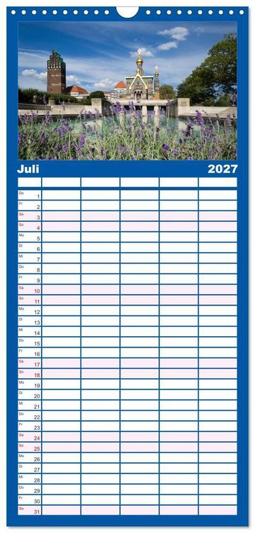 Produktbild: Familienplaner 2027 - Welterbe - Kultur und Natur in Deutschland mit 5 Spalten (Wandkalender, 21 x 45 cm) CALVENDO