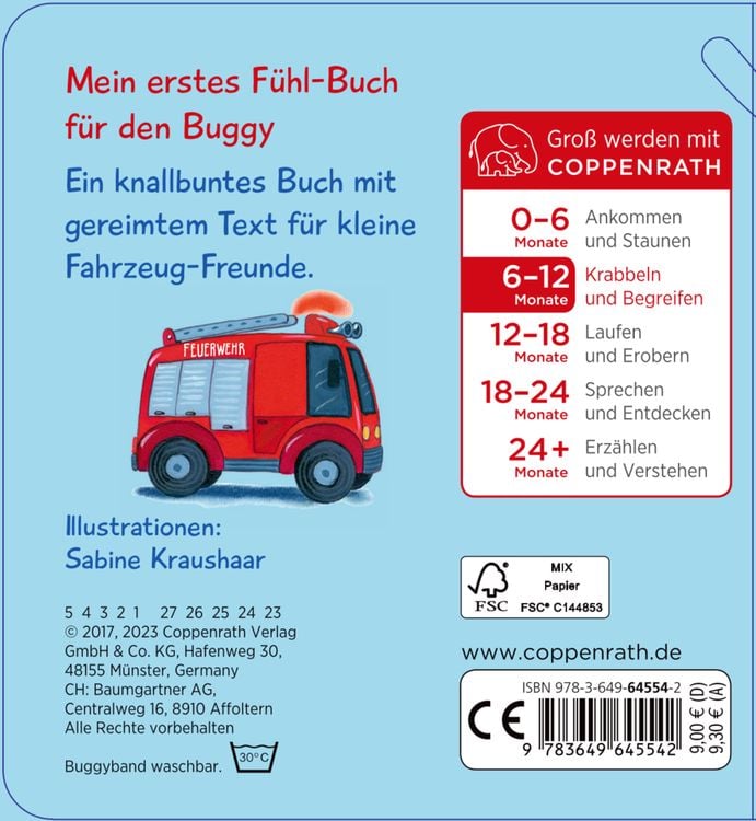Produktbild: Mein erstes Fühl-Buch für den Buggy: 10 flinke Flitzer