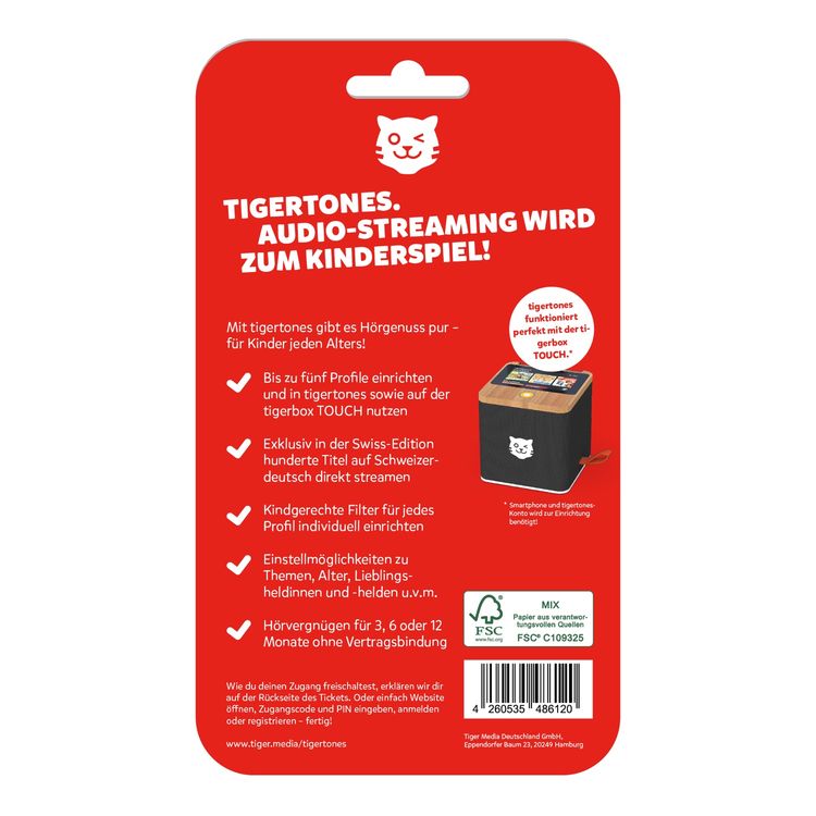 Produktbild: Tigertones - Ticket 12 Monate Swiss-Edition