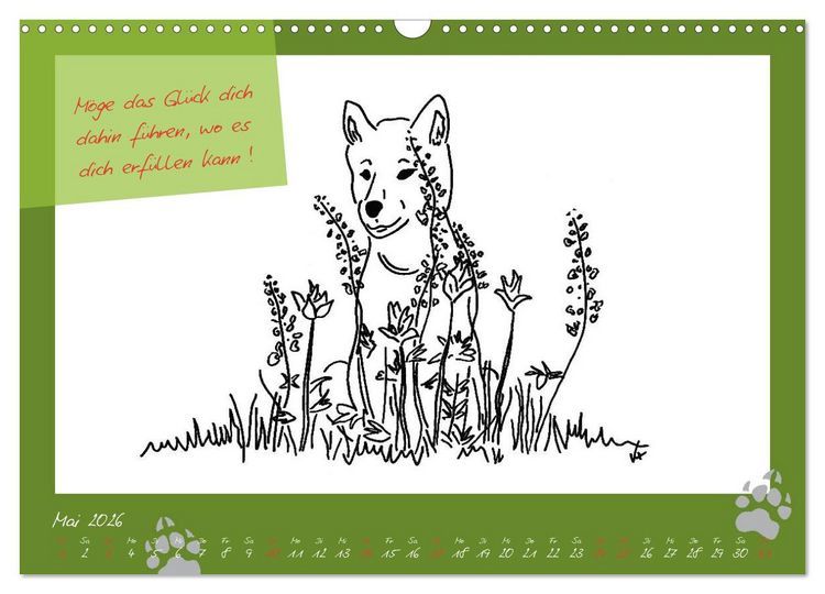 Produktbild: Der kleine GROSSE Wolf - Kalender (Wandkalender 2026 DIN A3 quer), CALVENDO Monatskalender