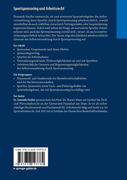 Sportsponsoring und Arbeitsrecht