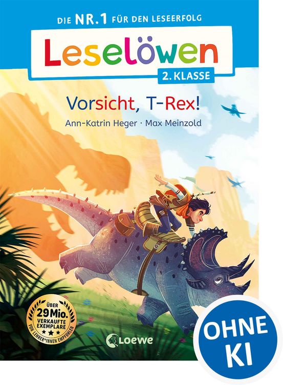Produktbild: Lesel&ouml;wen 2. Klasse - Vorsicht, T-Rex!