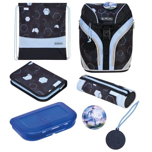 Produktbild: Herlitz Grundschulrucksack SoftLight GREENline, Cyber Soccer